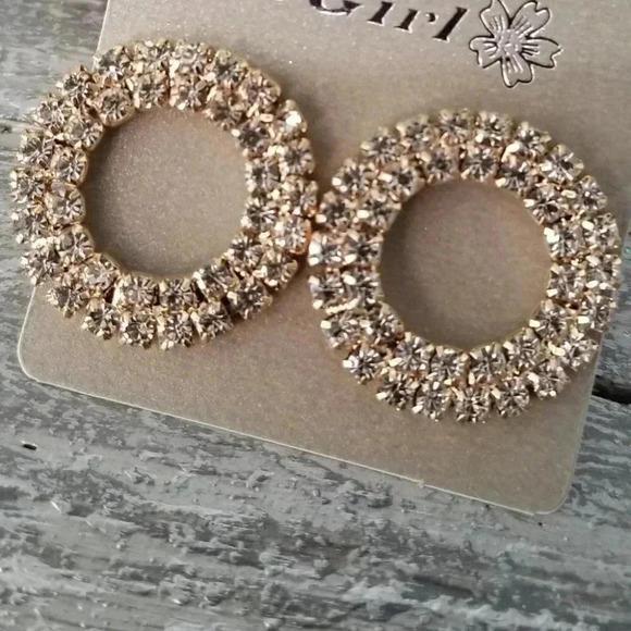 Rhinestone Earrings - Picture 3 of 3
